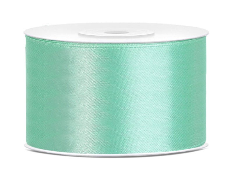 Satijn Lint Mintgroen 38mm 25m van Partydeco koop je bij Partywinkel