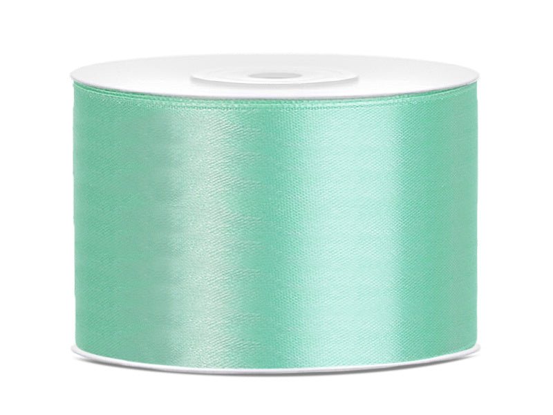 Satijn Lint Mintgroen 50mm 25m van Partydeco koop je bij Partywinkel