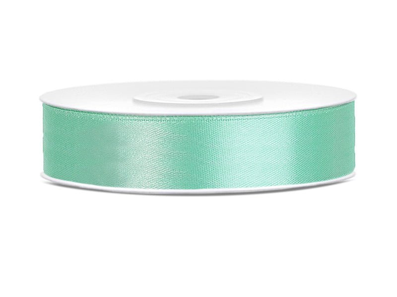 Satijn Lint Mintgroen Groen 12mm 25m van Partydeco koop je bij Partywinkel
