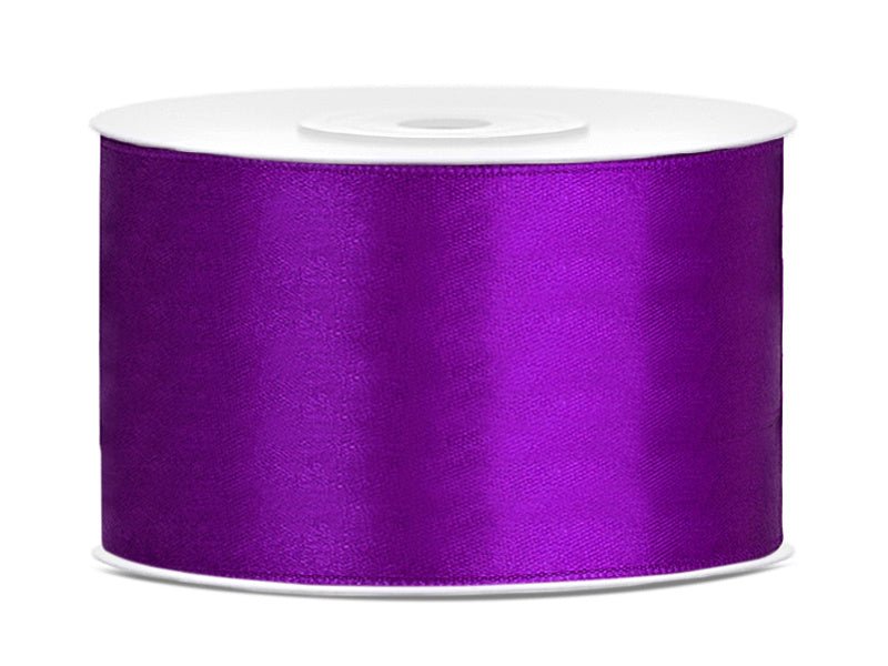 Satijn Lint Paars 38mm 25m van Partydeco koop je bij Partywinkel
