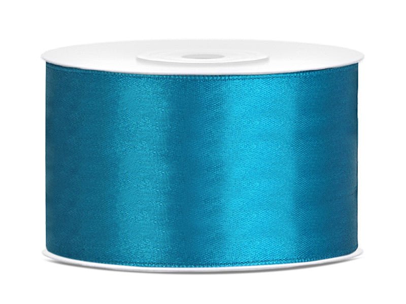 Satijn Lint Turqoise 38mm 25m van Partydeco koop je bij Partywinkel