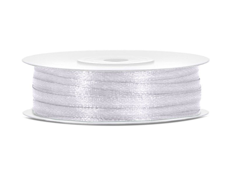 Satijn Lint Wit 3mm 50m van Partydeco koop je bij Partywinkel