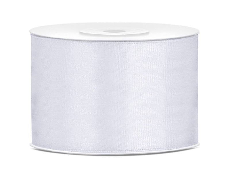 Satijn Lint Wit 50mm 25m van Partydeco koop je bij Partywinkel