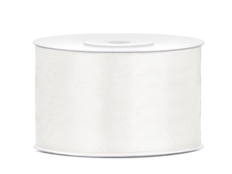 Satijn Lint Wit Pastel 38mm 25m van Partydeco koop je bij Partywinkel