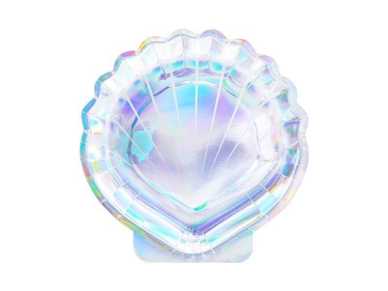 Schelp Bordjes Parelmoer 18,5cm 6st van Partydeco koop je bij Partywinkel