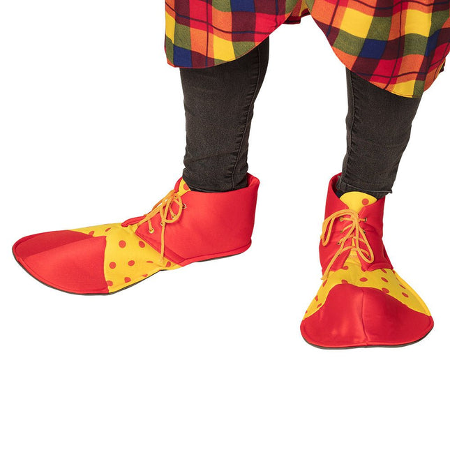 Schoenen Clown Stof 2st van Boland koop je bij Partywinkel