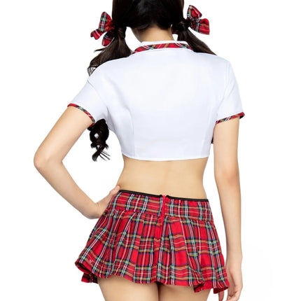 Schoolmeisje Kostuum Rood Wit Dames Leg Avenue van Leg Avenue koop je bij Partywinkel