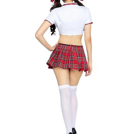 Schoolmeisje Kostuum Rood Wit Dames Leg Avenue van Leg Avenue koop je bij Partywinkel