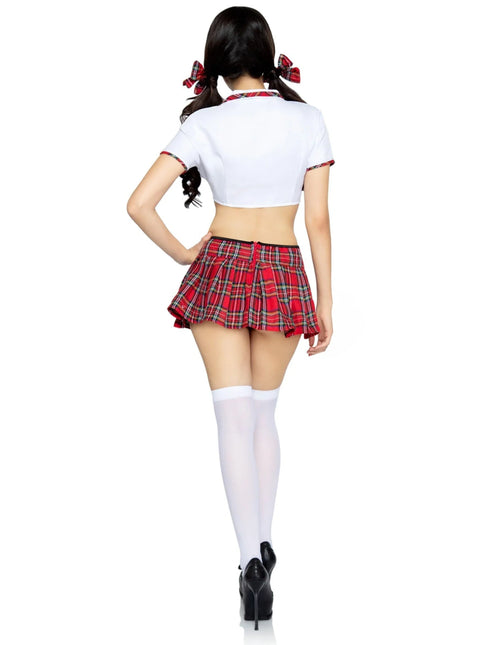 Schoolmeisje Kostuum Rood Wit Dames Leg Avenue van Leg Avenue koop je bij Partywinkel
