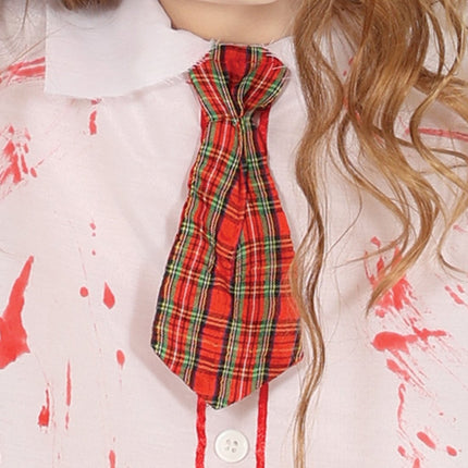 Schoolmeisje Kostuum Rood Wit Zombie van Fiestas Guirca koop je bij Partywinkel