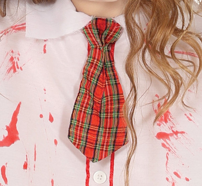 Schoolmeisje Kostuum Rood Wit Zombie van Fiestas Guirca koop je bij Partywinkel