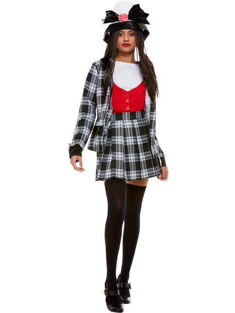 Schoolmeisje Kostuum Zwart Wit Dames Clueless Dionne van Smiffys koop je bij Partywinkel