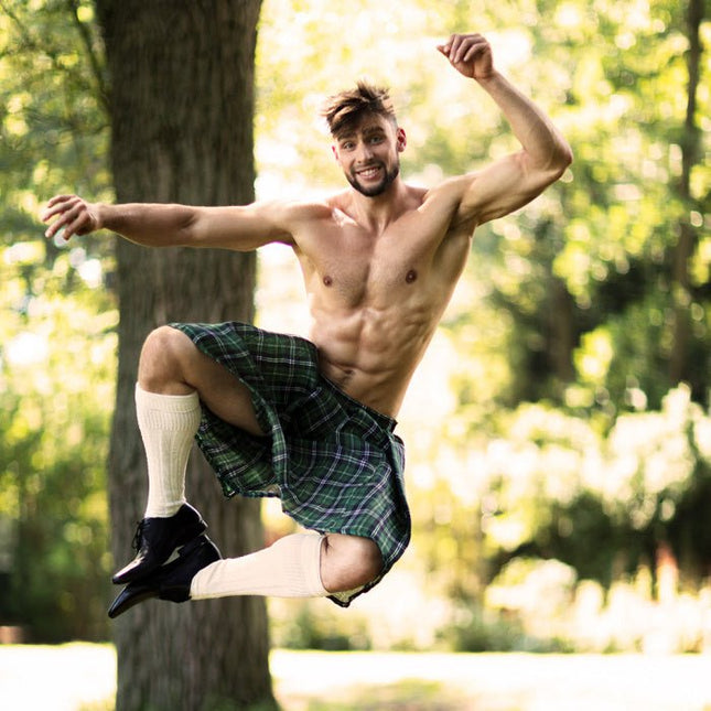 Schotse Kilt Groen van Boland koop je bij Partywinkel