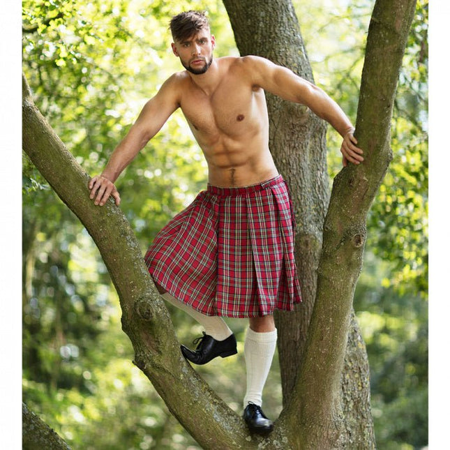 Schotse Kilt Rood van Boland koop je bij Partywinkel