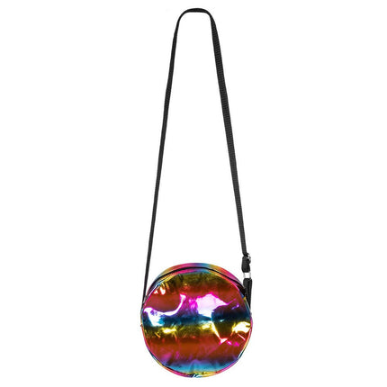 Schoudertasje Holografisch Regenboog 20cm van Boland koop je bij Partywinkel
