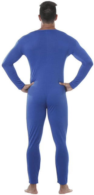 Second Skin Pak Kostuum Blauw Heren van Fiestas Guirca koop je bij Partywinkel