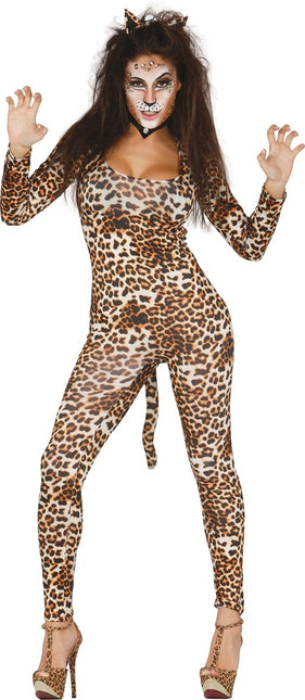 Second Skin Pak Luipaard Dames van Fiestas Guirca koop je bij Partywinkel