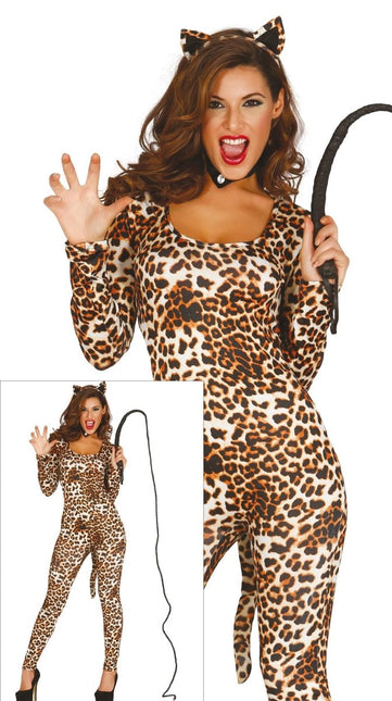 Second Skin Pak Luipaard Dames van Fiestas Guirca koop je bij Partywinkel