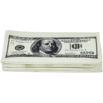 Servetten - 100 dollar - 33 x 33 cm - 10 stuks van Folat koop je bij Partywinkel