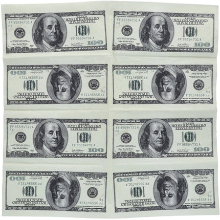 Servetten - 100 dollar - 33 x 33 cm - 10 stuks van Folat koop je bij Partywinkel
