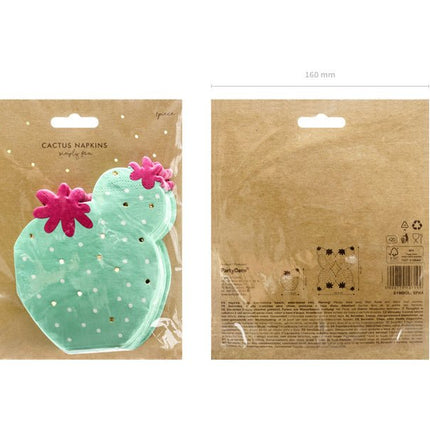 Servetten Cactus 13,5cm 20st van Partydeco koop je bij Partywinkel