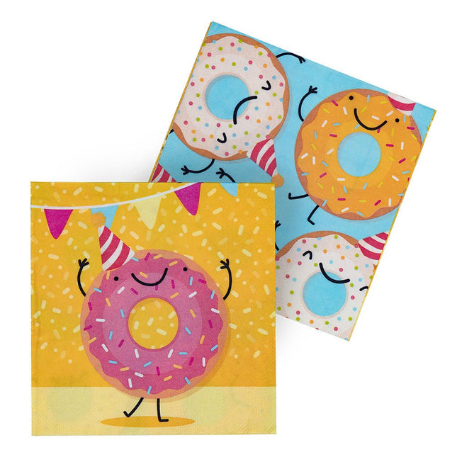 Servetten Donut Papier 33cm van Boland koop je bij Partywinkel
