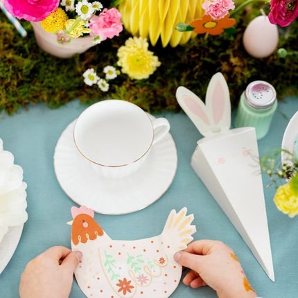 Servetten Haan 16cm 20st van Partydeco koop je bij Partywinkel
