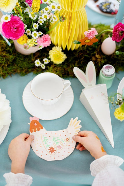 Servetten Haan 16cm 20st van Partydeco koop je bij Partywinkel