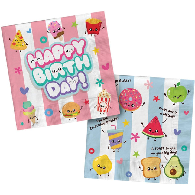 Servetten - Kawaii Party - 33x33cm - 20 stuks van Folat koop je bij Partywinkel