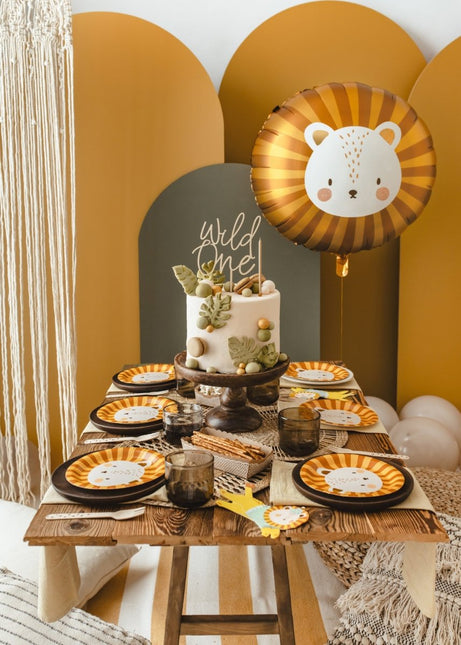 Servetten Leeuw 16cm 20st van Partydeco koop je bij Partywinkel