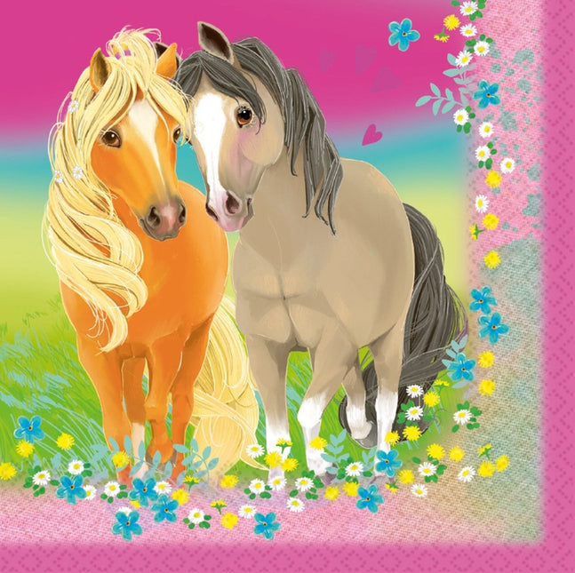 Servetten Paarden 2 Laags 33cm 20st van Riethmueller koop je bij Partywinkel