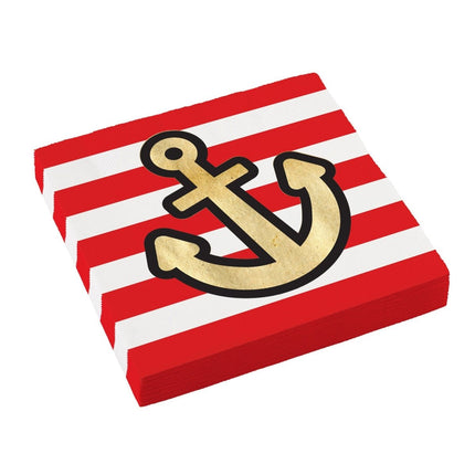 Servetten Piraten 33cm 16st van Riethmueller koop je bij Partywinkel
