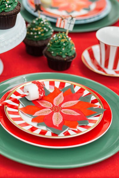 Servetten Rode Kerst Ster 15,5cm 20st van Partydeco koop je bij Partywinkel