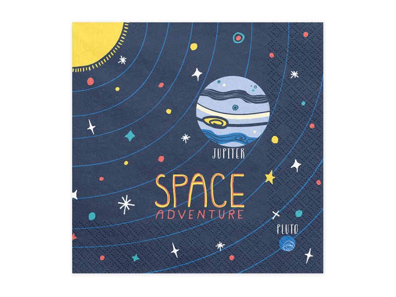 Servetten Space 33cm 20st van Partydeco koop je bij Partywinkel