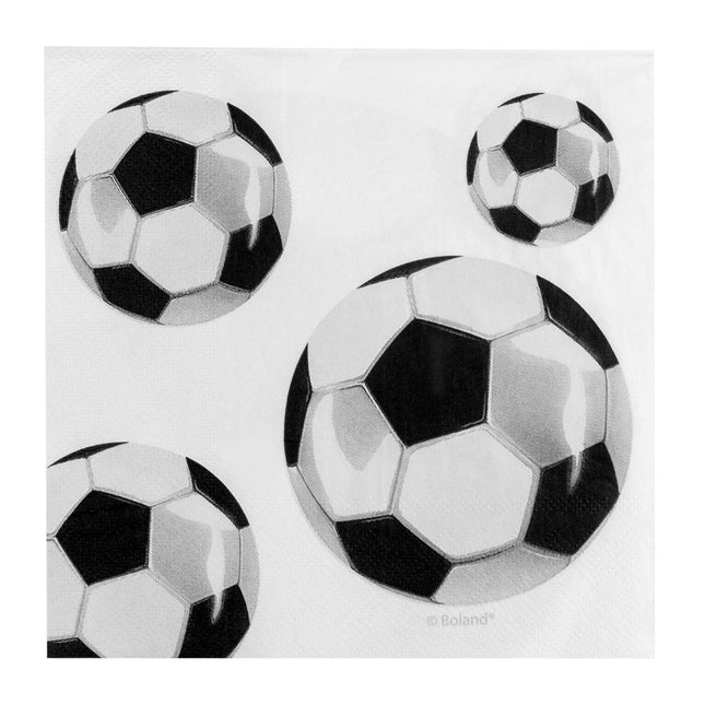 Servetten Voetbal Papier 33cm van Boland koop je bij Partywinkel