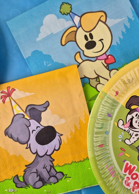 Servetten Woezel & Pip 33cm 20st van Haza Witbaard koop je bij Partywinkel