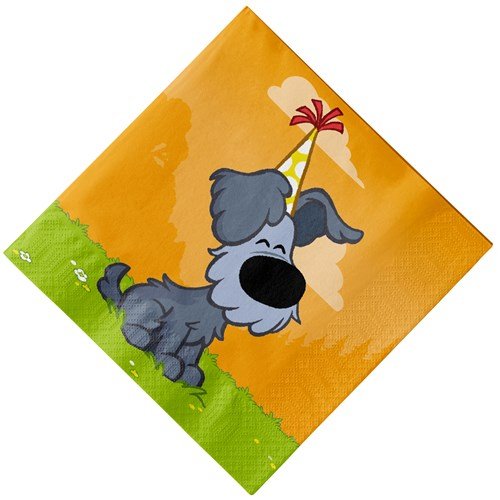 Servetten Woezel & Pip 33cm 20st van Haza Witbaard koop je bij Partywinkel