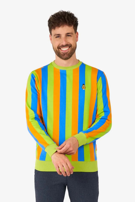 Sesamstraat Bert & Ernie Trui Heren Multicolor van OppoSuits koop je bij Partywinkel