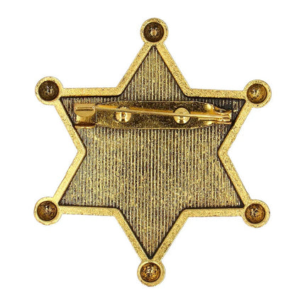 Sherrif Badge Goud Metaal van Boland koop je bij Partywinkel