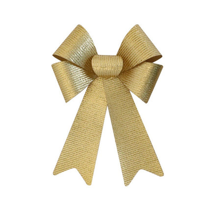 Gold Bow Glitter Stripes 38cm
