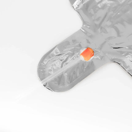 0 Year Number Balloon, Silver, Empty, 85 cm