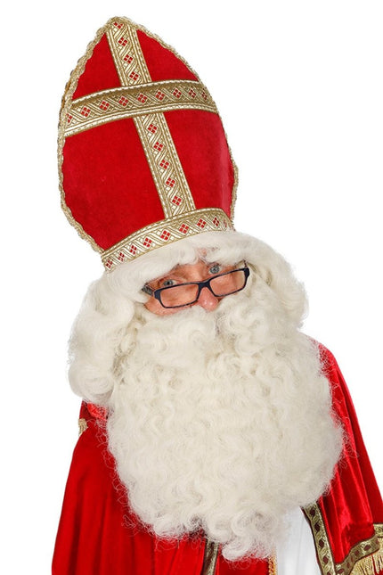 Sinterklaas Baard En Pruik Luxe van Wilbers & Wilbers koop je bij Partywinkel