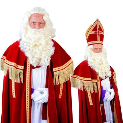Sinterklaas Baard Sint Kanekalon 45cm van Haza Witbaard koop je bij Partywinkel