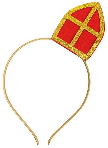 Sinterklaas Haarband Mijter van Haza Witbaard koop je bij Partywinkel