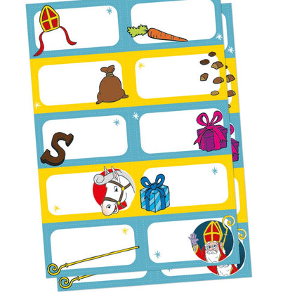 Sinterklaas Naamstickers 2st van WeFiesta koop je bij Partywinkel