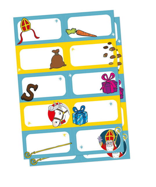 Sinterklaas Naamstickers 2st van WeFiesta koop je bij Partywinkel
