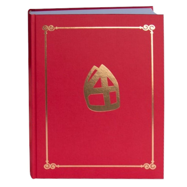 Sinterklaasboek Mijter Rood 350 Paginas van Haza Witbaard koop je bij Partywinkel