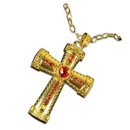 Sinterklaaskruis Met Ketting van Haza Witbaard koop je bij Partywinkel