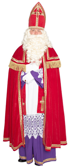 Sinterklaaspak Compleet Fluweel 4 delig van Haza Witbaard koop je bij Partywinkel