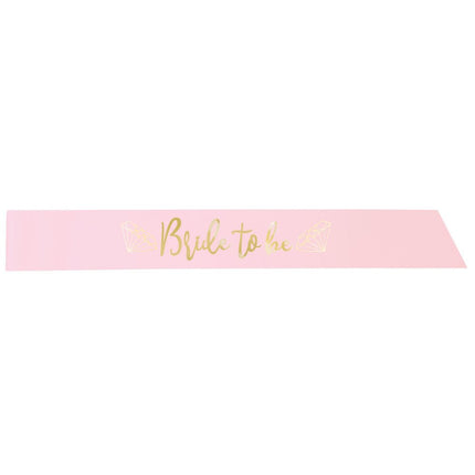 Sjerp Bride To Be Roze 84cm van Unique koop je bij Partywinkel